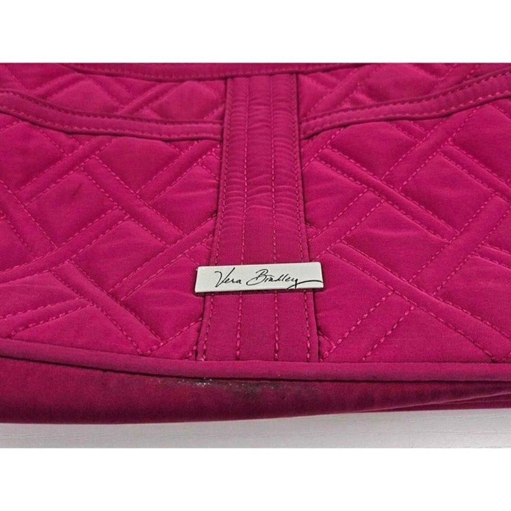 Vera Bradley Small Pink Purse Colorful Lining Sz 12" × 7" - Picture 3 of 6